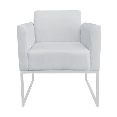 Poltrona Marisa Base Industrial Metálica Branca D'rossi