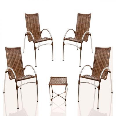 Conjunto Poltronas Para Varanda Edícula Jardim Argila