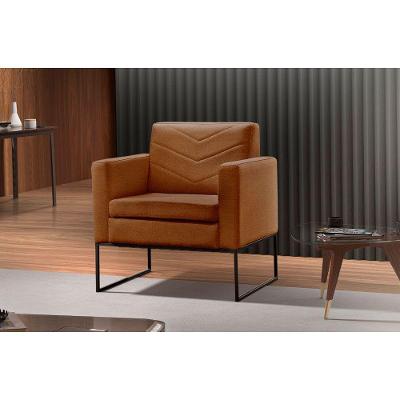 Poltrona Apolo Luxo Base Preto Castellar Móbile Caramelo