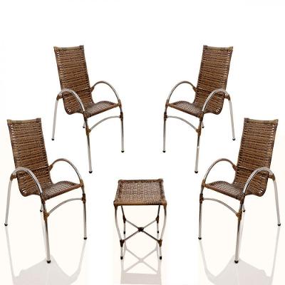 Conjunto Poltronas Para Varanda Edícula Jardim Capuccino