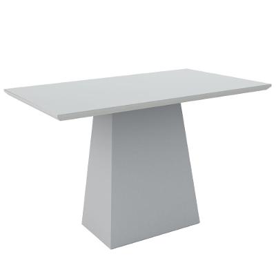 Mesa De Jantar 4 Lugares Tampo de Madeira com Vidro 1,20m