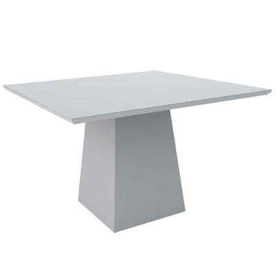 Mesa De Jantar 6 Lugares Tampo de Madeira Com Vidro 1,35m