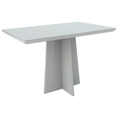 Mesa De Jantar Ana 1,35m 4 Lugares Off White New Ceval