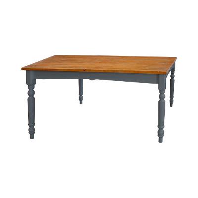 Mesa de Jantar Antique Gourmet 1,80cm Laca Cinza