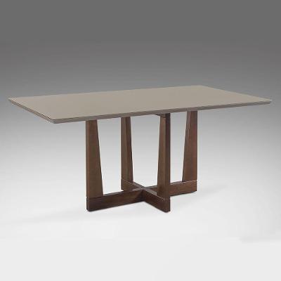 Mesa de Jantar Cruz 160cm Laca Avelã
