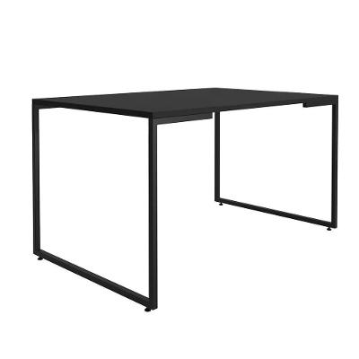 Mesa De Jantar Industrial 4 Lugares 135x90 Porto Preto