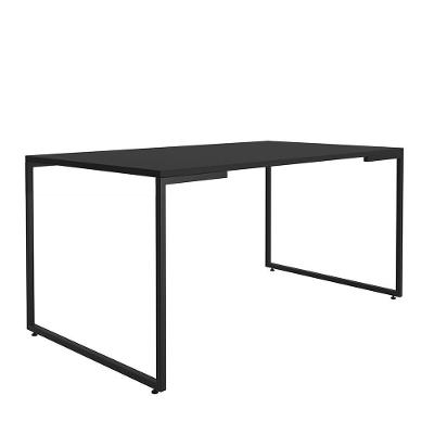 Mesa De Jantar Industrial 6 Lugares 160x90 Porto Preto