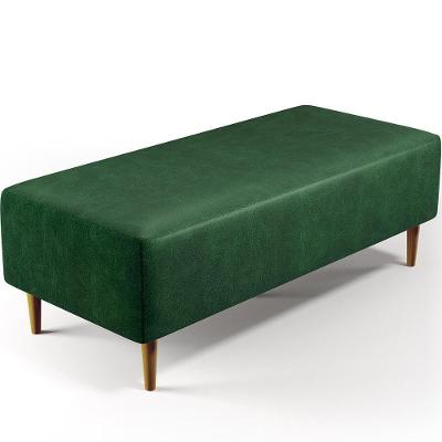Puff Sala De Estar Pés Palito 120x50 Cm Facto Verde Musgo