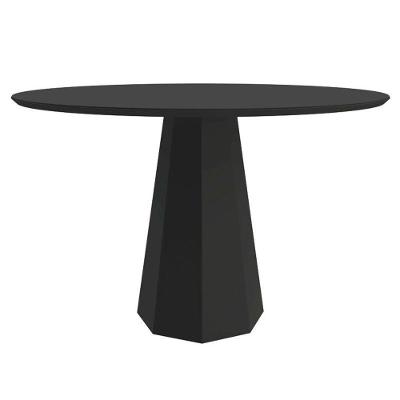 Mesa De Jantar Isis 1000X1000 Preto - New Ceval
