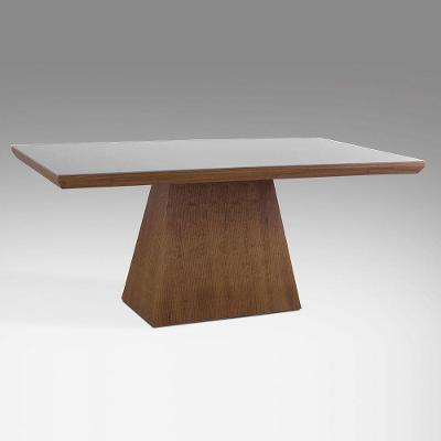 Mesa de Jantar Pirâmide 200cm X 100cm Laca Off White
