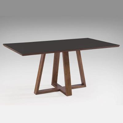 Mesa de Jantar Paris Largura 160cm Laca Grafite