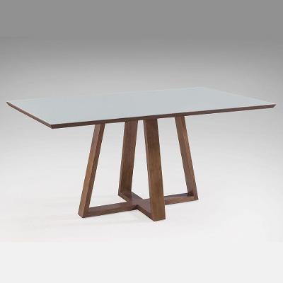 Mesa de Jantar Paris Largura 140cm Laca Branca