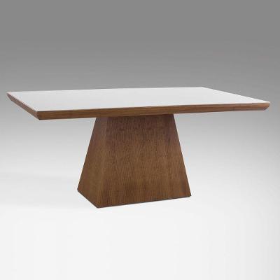 Mesa de Jantar Pirâmide 160cm X 90cm Laca Off White