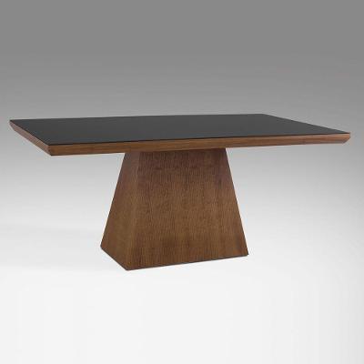 Mesa de Jantar Pirâmide 160cm X 90cm Laca Grafite