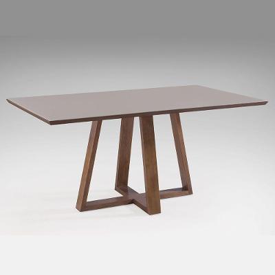 Mesa de Jantar Paris Largura 160cm Laca Avelã