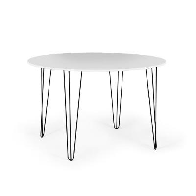 Mesa De Jantar Redonda 120cm Hairpin - Branco