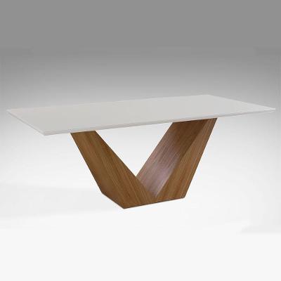 Mesa de Jantar Versus Medidas 220cm X 110cm Laca Branca