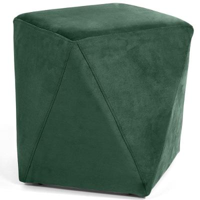 Puff Ametista D02 Veludo Verde Musgo C-303