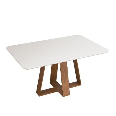 Mesa Flora Para Sala De Jantar 1600X900 Freijó/Off White