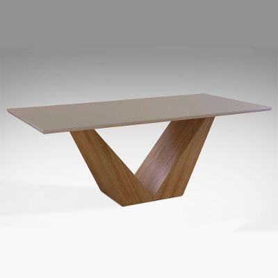 Mesa de Jantar Versus 220cm X 110cm Laca Avelã