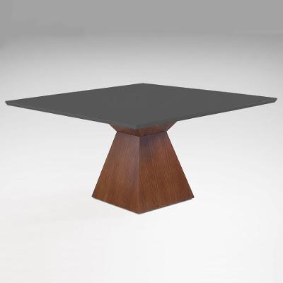 Mesa de Jantar Trapézio 140cm X 140cm Laca Grafite