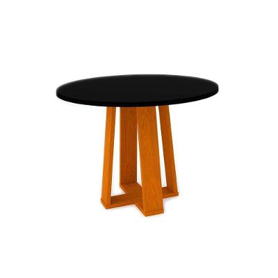 Mesa Jantar Redonda Isabela 100x100cm Ypê Preto