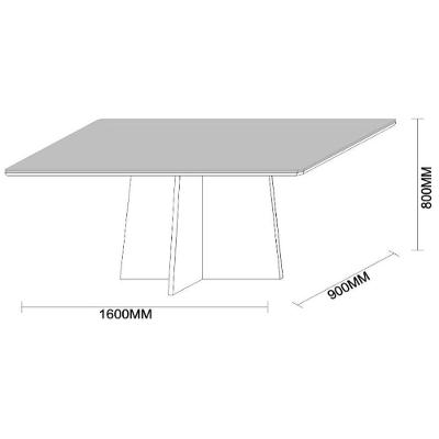 Mesa Jantar 6 Lugares 1,60m Ype Preto