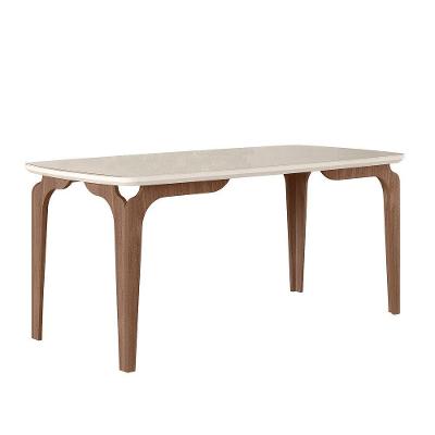 Mesa Para Sala De Jantar Romênia 1,83 X 0,90 Amêndoa