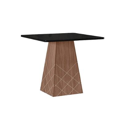 Mesa Para Sala De Jantar Líbia 0,90 X 0,90 Amêndoa