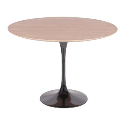 Mesa Saarinen Redonda Freijó 90cm - Base Preta