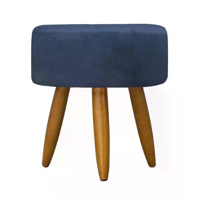 Puff Decorativo Redondo - Azul Marinho Azul Marinho