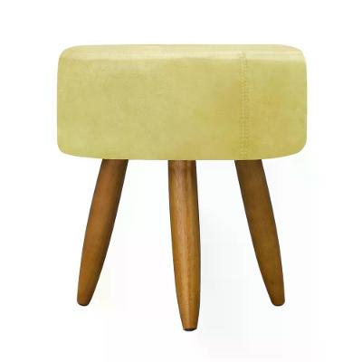 Puff Decorativo Redondo - Amarelo Amarelo
