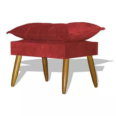 Puff Decorativo Opala - Vermelho Vermelho