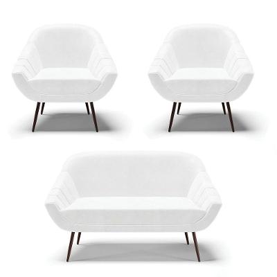 01 Namoradeira 02 Lugares E 02 Poltronas Corano Branco