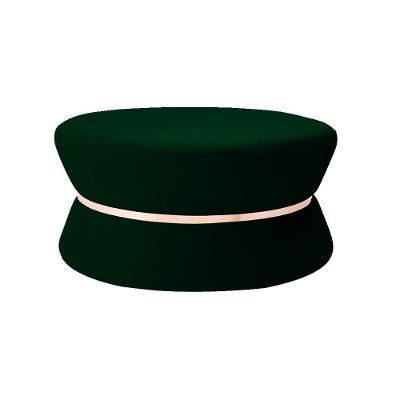 Puff Sala de Estar 95cm Dhaka Veludo Verde Gran Belo