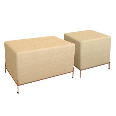 Conjunto Puff Barcelona E Puff Sevilha Bege/cobre - Cor: Bege