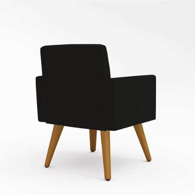 Poltrona Decorativa - Cadeira Escritório - Cor:preto