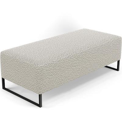 Puff Decorativo Bali W01 120X50cm Bouclê Creme