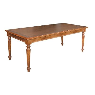Mesa De Jantar Leonora Retangular 240X100Cm Em Rústica - Castranho - Marrom