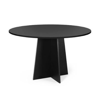 Mesa De Jantar Redonda 6 Lugares 120cm Isabela Preto - Straub Web