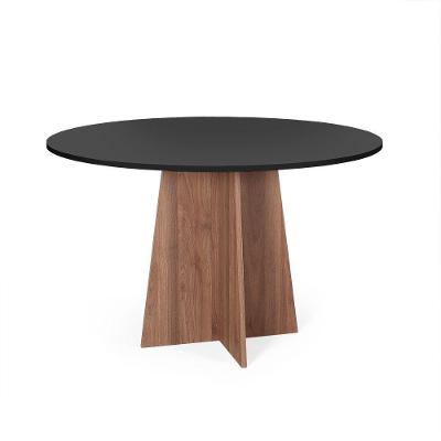 Mesa De Jantar Redonda 4 Lugares 90cm Isabela Preto/noronha - Straub Web