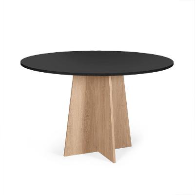 Mesa De Jantar Redonda 6 Lugares 120cm Isabela Preto/jade - Straub Web