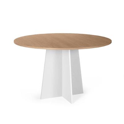 Mesa De Jantar Redonda 4 Lugares 90cm Isabela Jade/branco - Straub Web