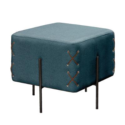 Puff Banqueta Castellar Eros Luxo Móbile Azul