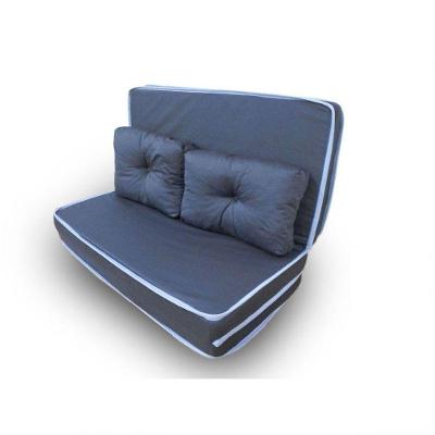 Puff 3 Em 1 Casal Conforto Fa Maringá 128x60x10Cm Azul