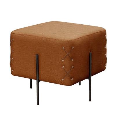 Puff Banqueta Eros Luxo Castellar Móbile Corino Caramelo