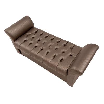 Puff Baú Decorativo com Egeo 1,60 Marrom