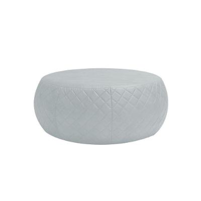 Puff Cleo 105cm Trêsse Corano Branco Gran Belo