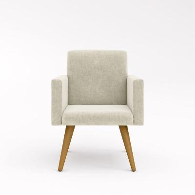 Cadeira Poltrona Para Escritório - Recepção Bege Cor:bege