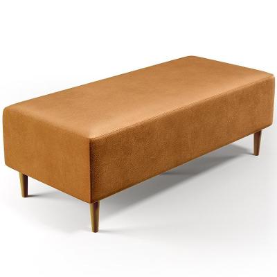 Puff Decorativo Sala De Estar Bali W01 Pés Palito 120x50cm Couríssimo Whisky - Lyam Decor